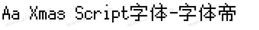 Aa Xmas Script字体字体转换